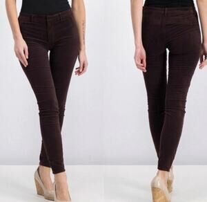 ❣️5/$25 KUT From The Kloth Krissy Velvet Trouser Skinny Leg Pants Size 8 Purple